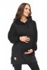 MijaCulture hoodie for pregnant women and breastfeeding Aurelia  Black
